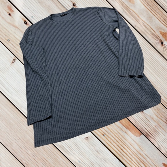 Helly Hansen H&H L grey ribbed long sleeve shirt - Picture 1 of 9